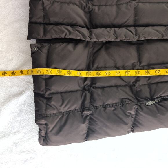 - SOLD- Eddie Bauer GooseDown Parka Faux FurLined Detachable Hood Women's Medium - Picture 10 of 11